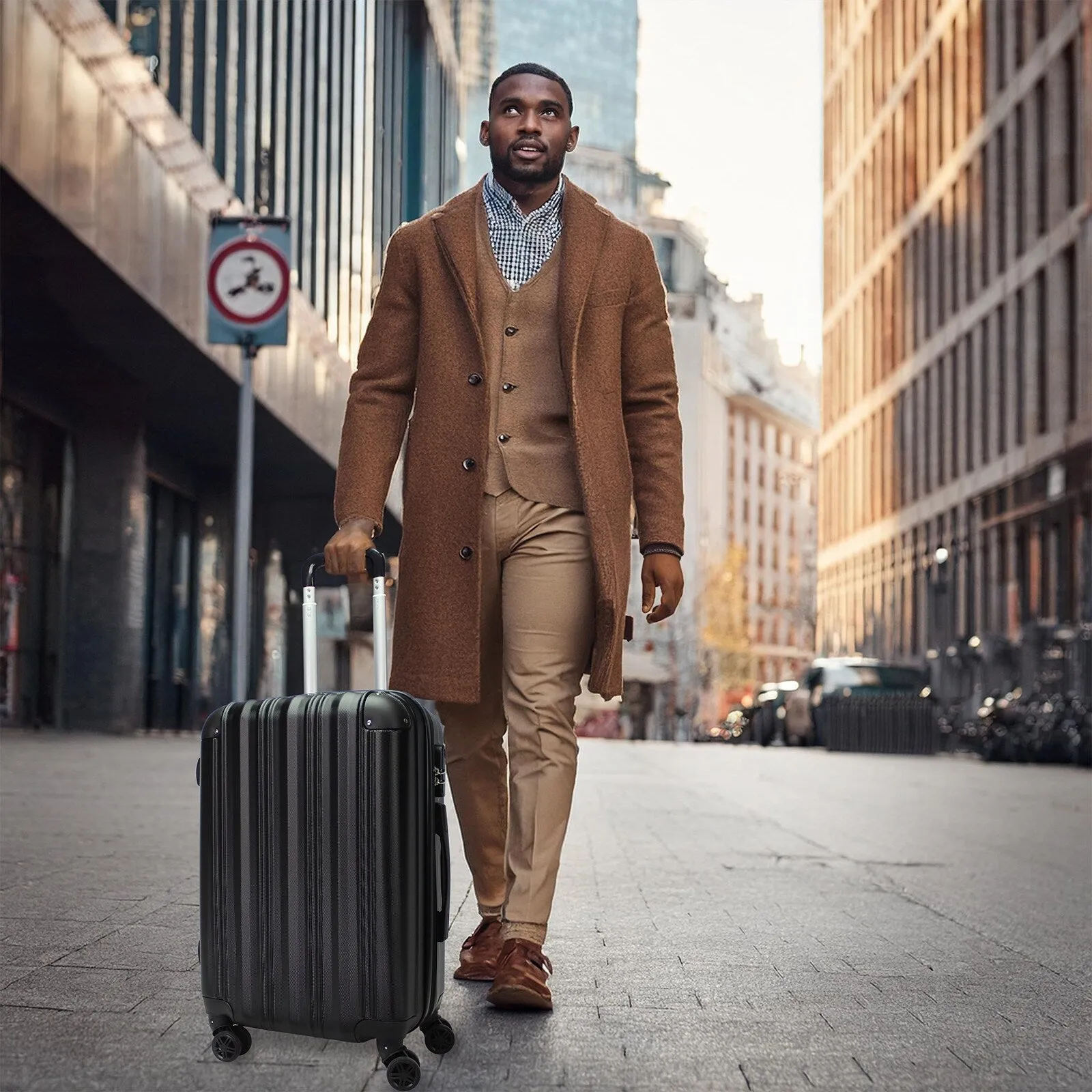 Quest 25" & 20" Hardside Lightweight Expandable Spinner Suitcase Set