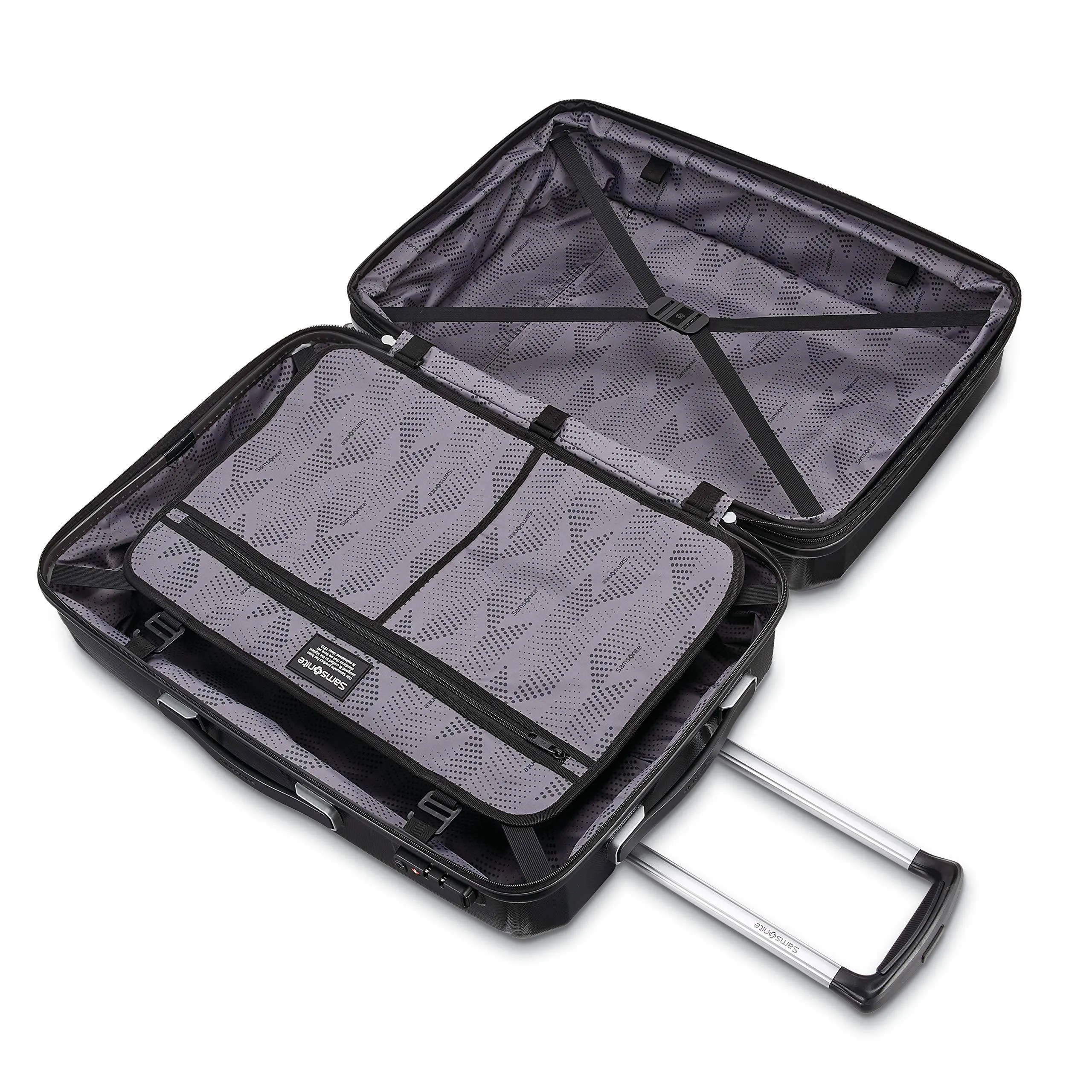 Samsonite Winfield 3 DLX 3 Piece Set (20"/24"/28") 4-Wheel Luggage Sets - Scratch-Resistant Polycarbonate Shell, TSA Lock, Effortless Wheels
