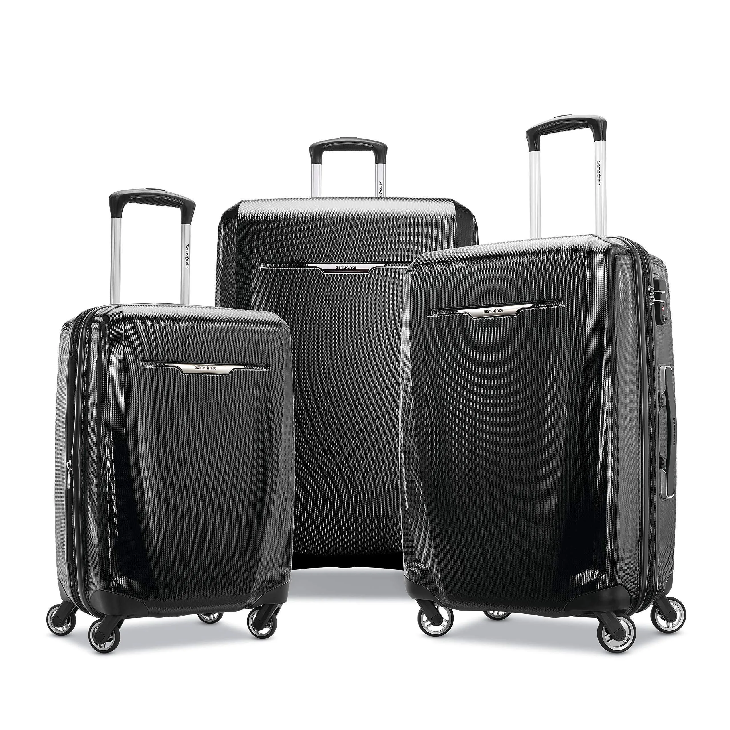 Samsonite Winfield 3 DLX 3 Piece Set (20"/24"/28") 4-Wheel Luggage Sets - Scratch-Resistant Polycarbonate Shell, TSA Lock, Effortless Wheels