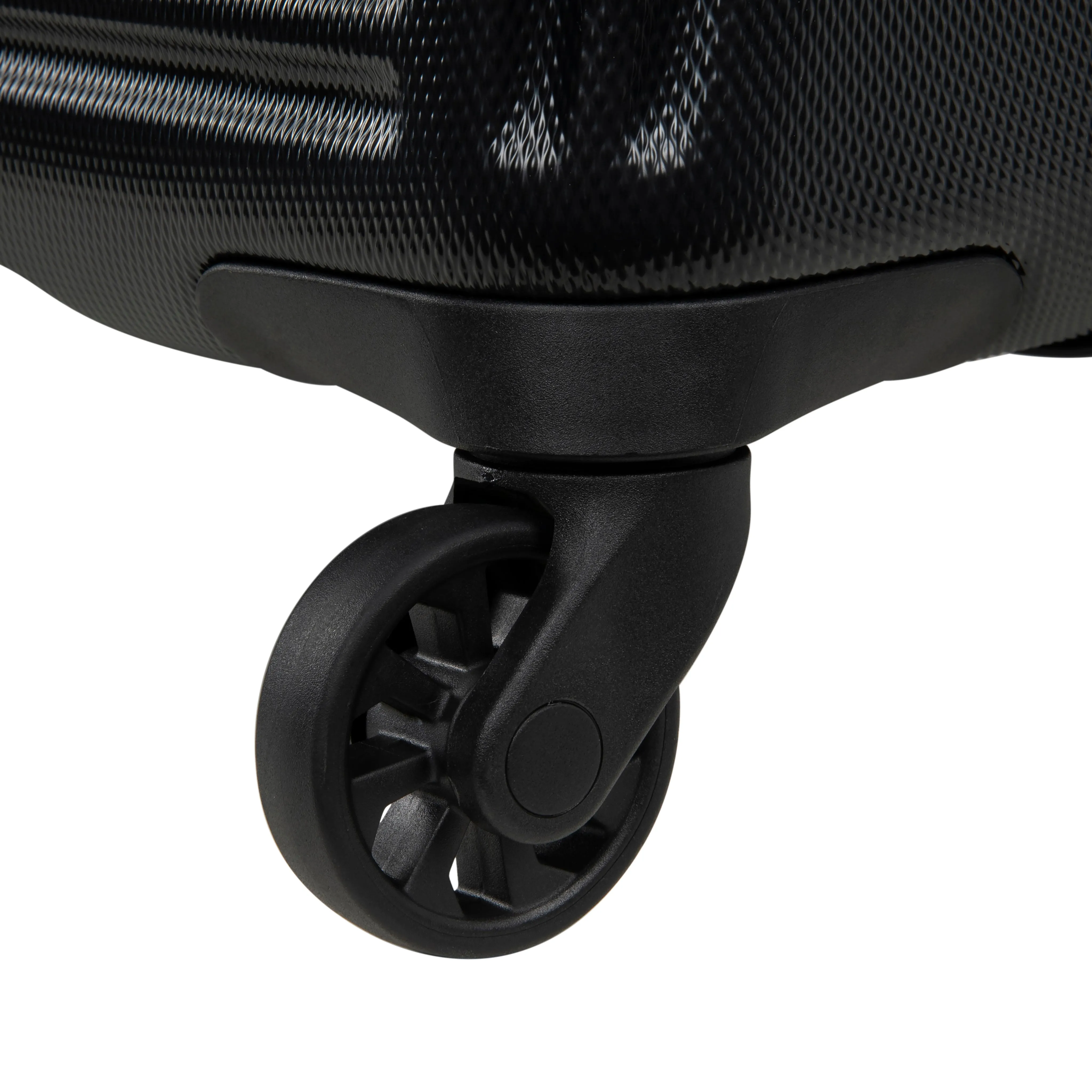 Shutter 27" Hardside Checked 4 Wheel Spinner (Black)