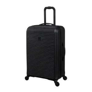 Shutter 27" Hardside Checked 4 Wheel Spinner (Black)