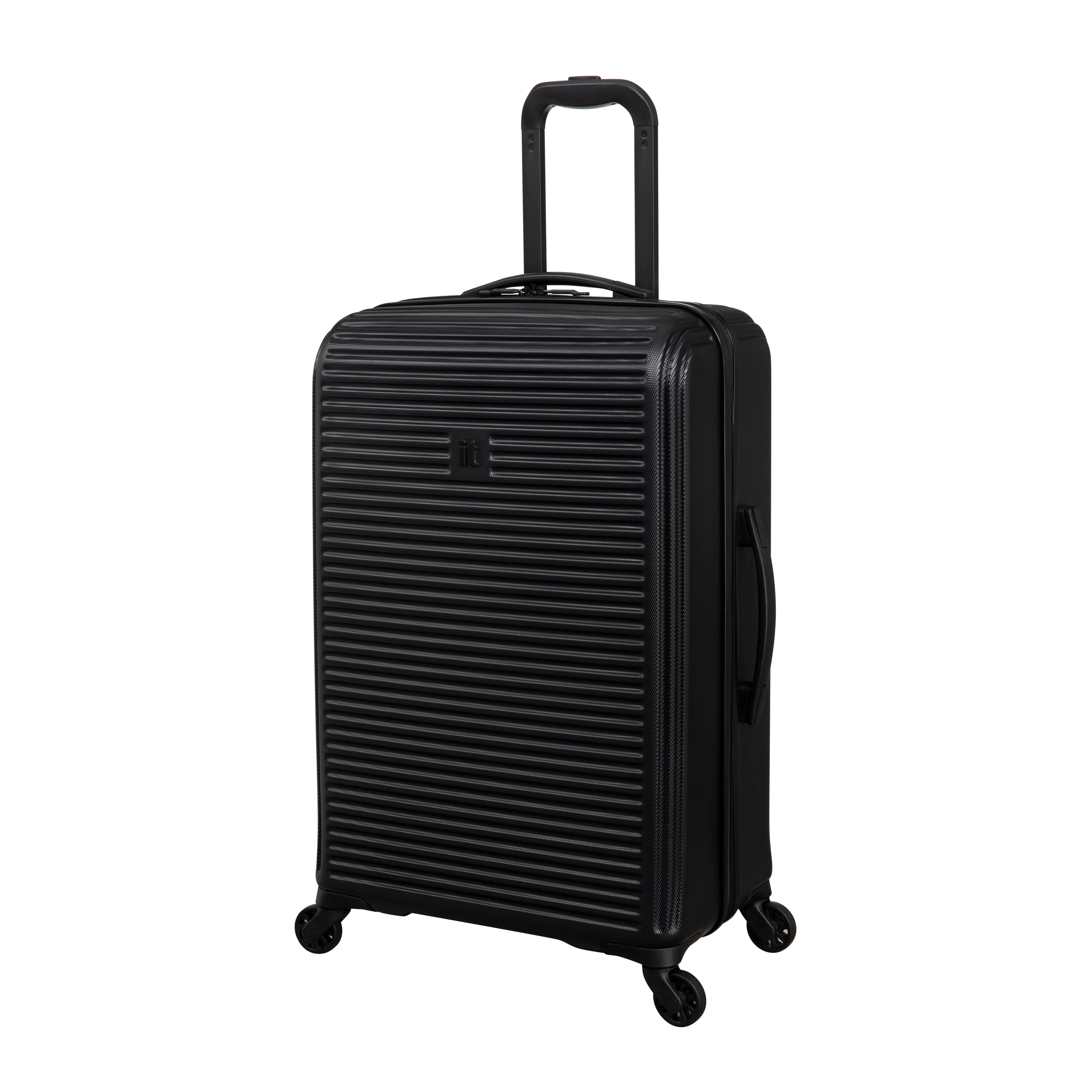 Shutter 27" Hardside Checked 4 Wheel Spinner (Black)