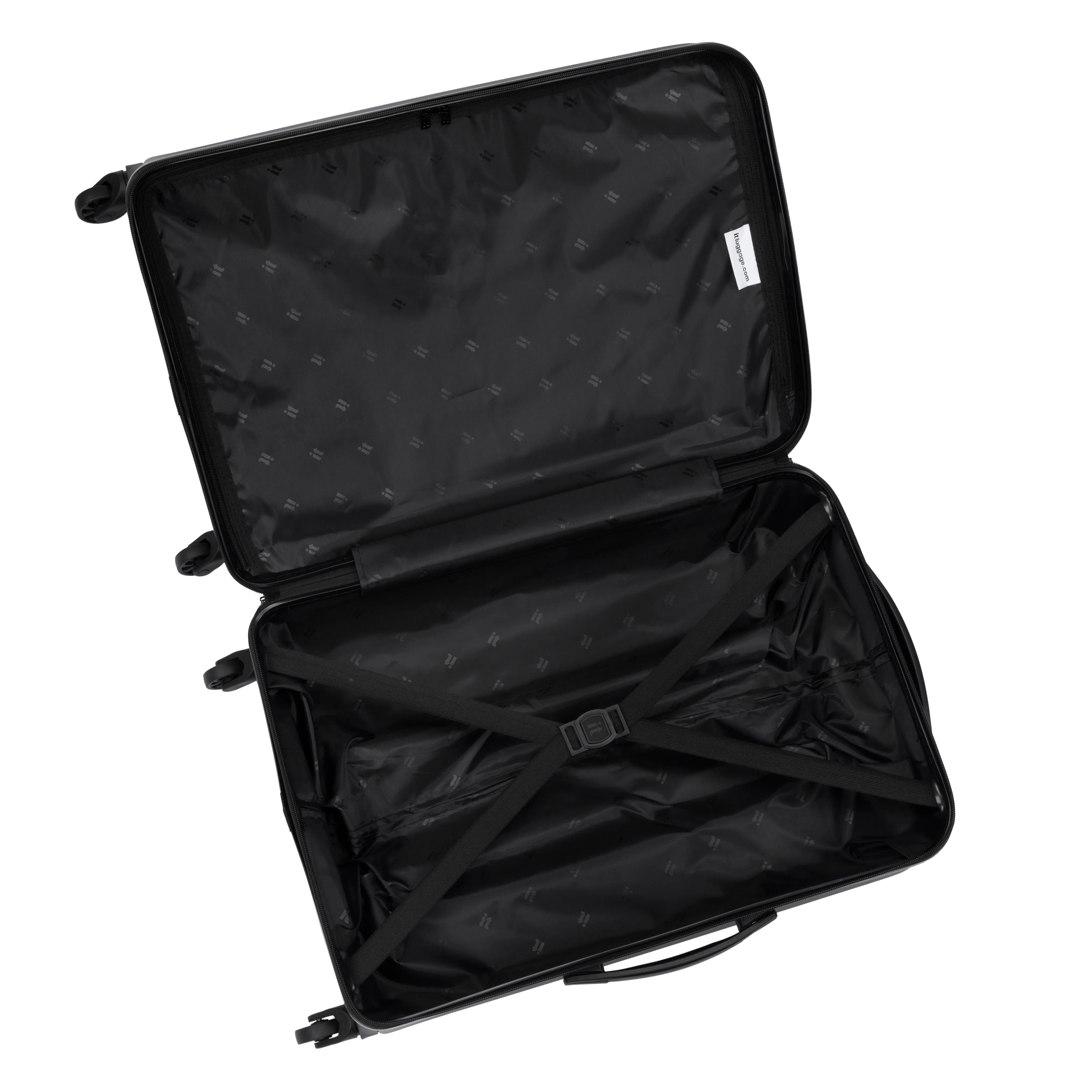 Shutter 27" Hardside Checked 4 Wheel Spinner (Black)