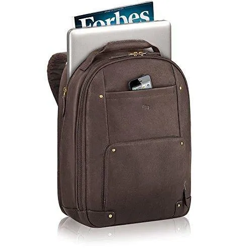 Solo Vintage Colombian Leather Laptop Backpack
