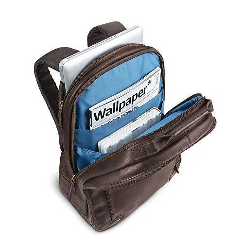 Solo Vintage Colombian Leather Laptop Backpack