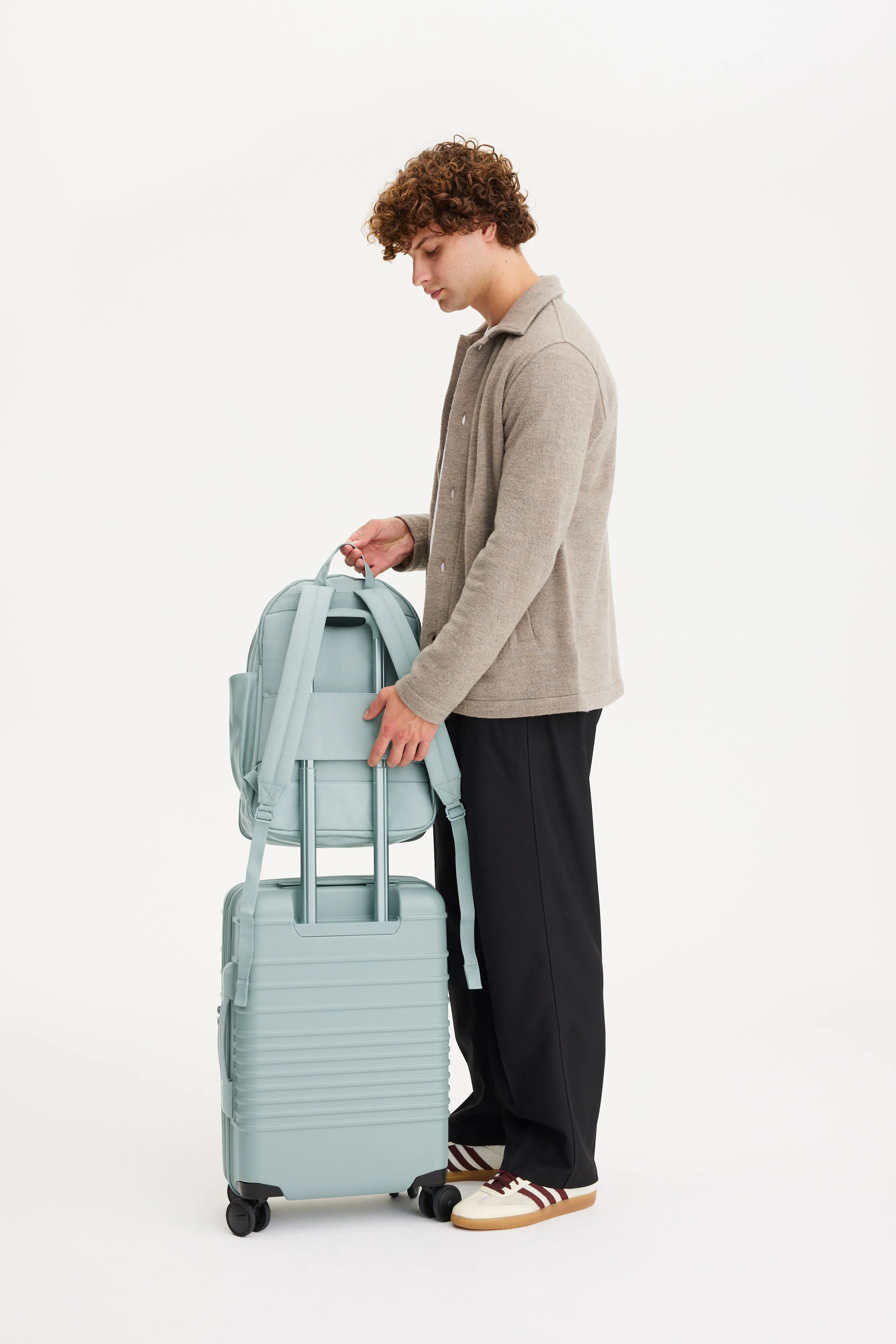 The Travel Backpack in Slate