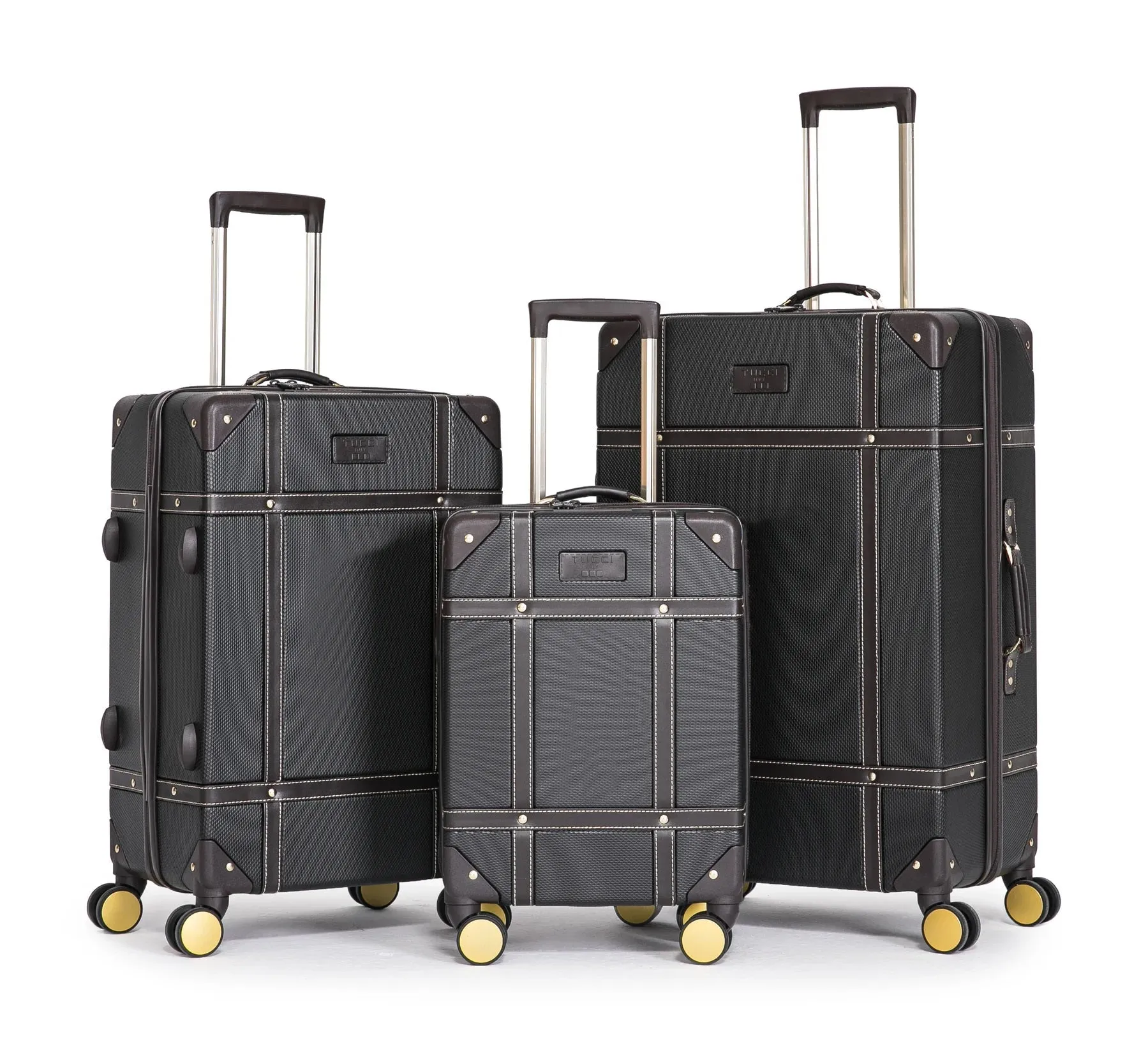 TUCCI Italy LEGATO 03 PC 20", 24", 28" Vinchic Vintage Luggage Suitcase Set