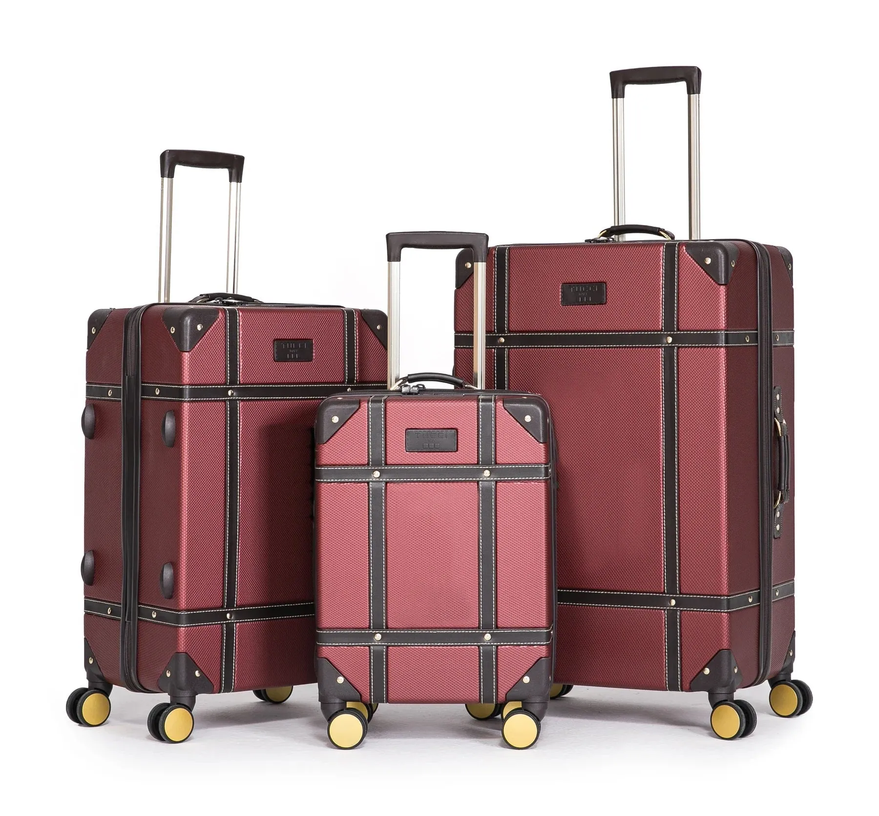 TUCCI Italy LEGATO 03 PC 20", 24", 28" Vinchic Vintage Luggage Suitcase Set