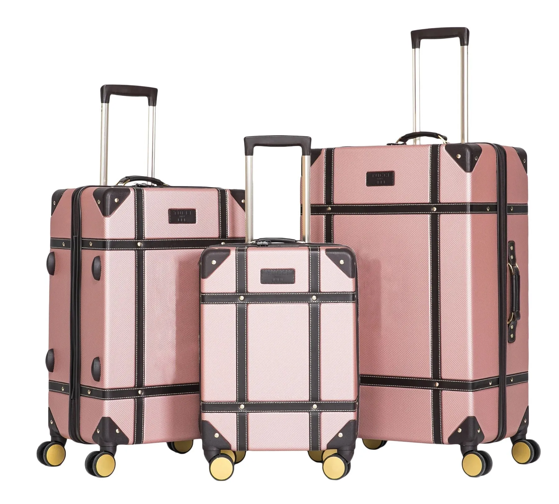 TUCCI Italy LEGATO 03 PC 20", 24", 28" Vinchic Vintage Luggage Suitcase Set