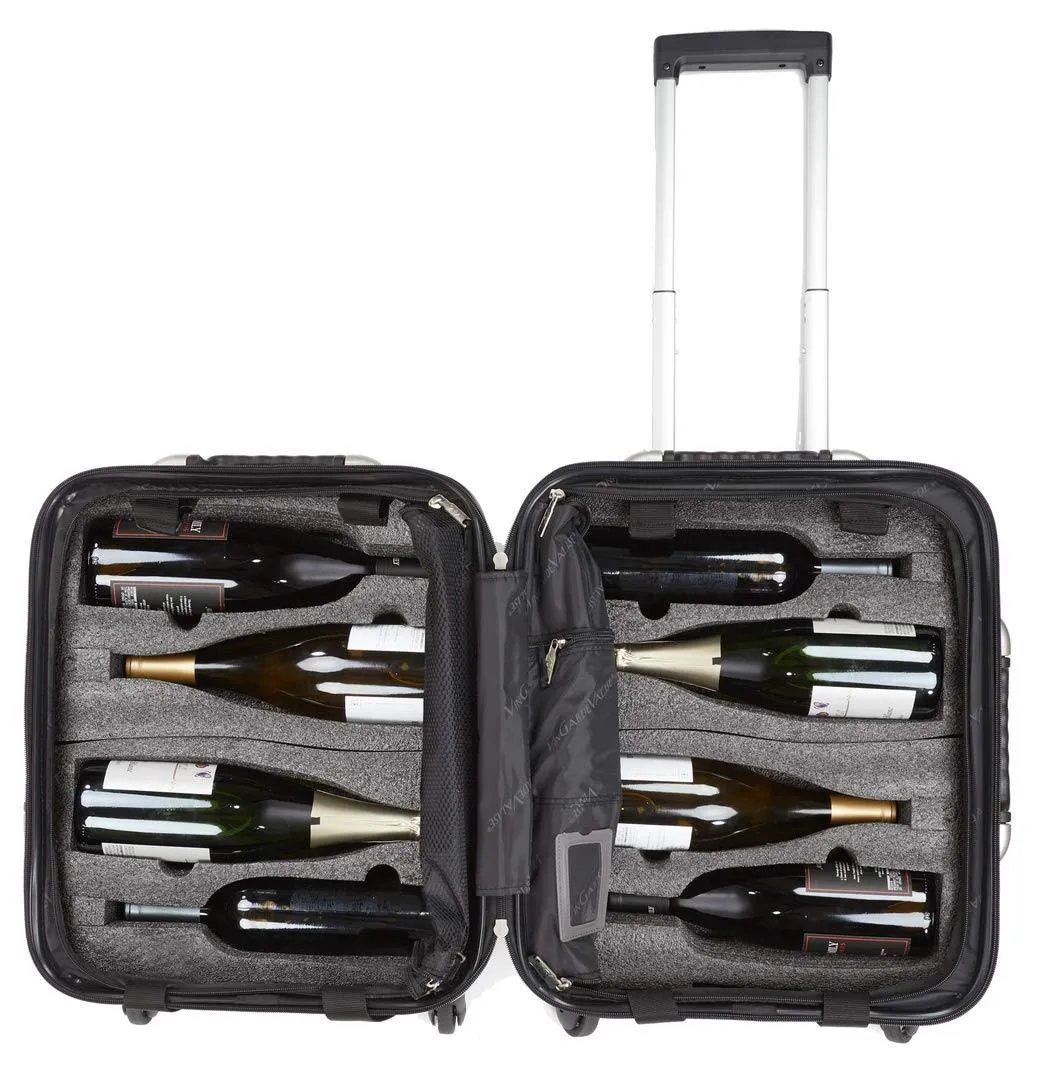 VinGardeValise Petite 03 - 8 Bottle Wine Travel Suitcase