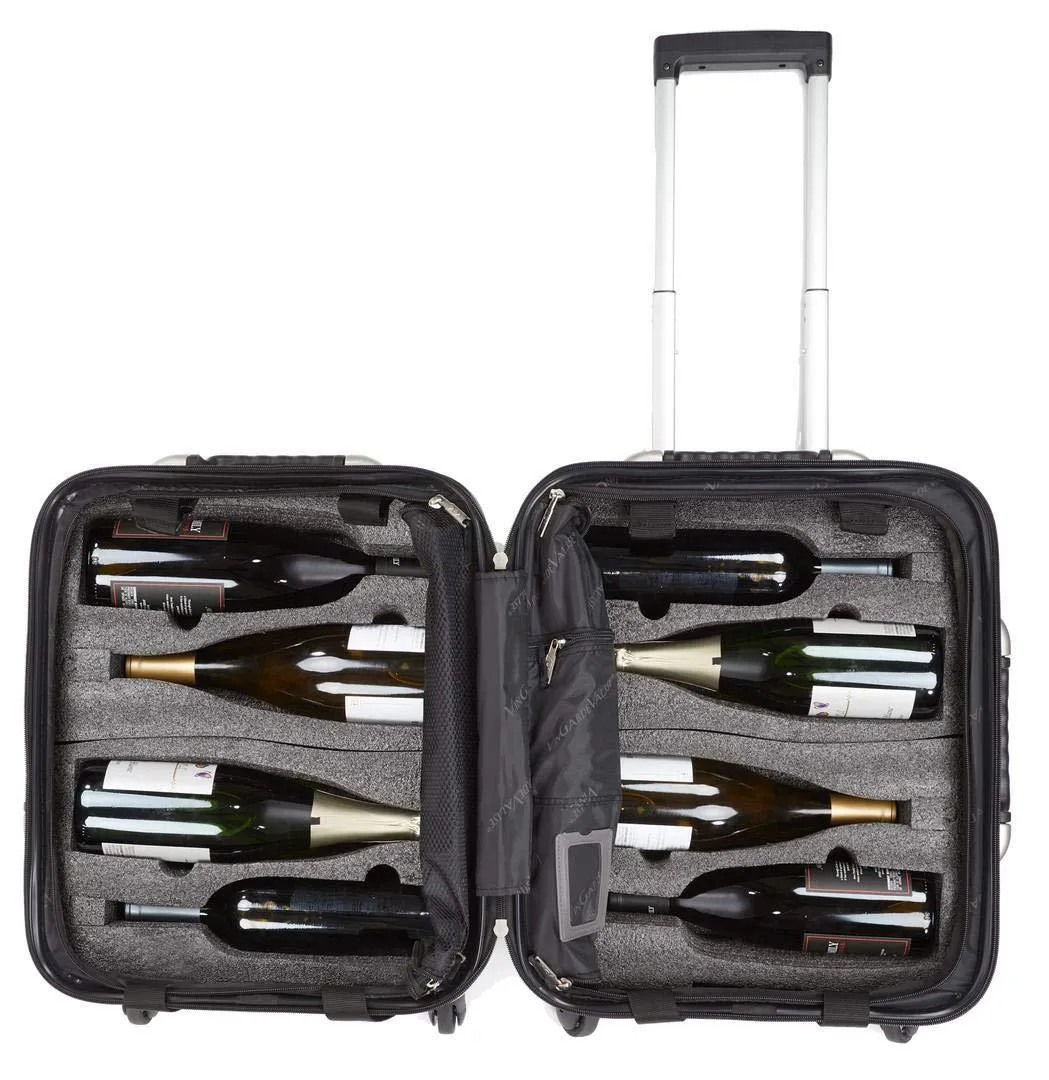 VinGardeValise Petite 03 - 8 Bottle Wine Travel Suitcase