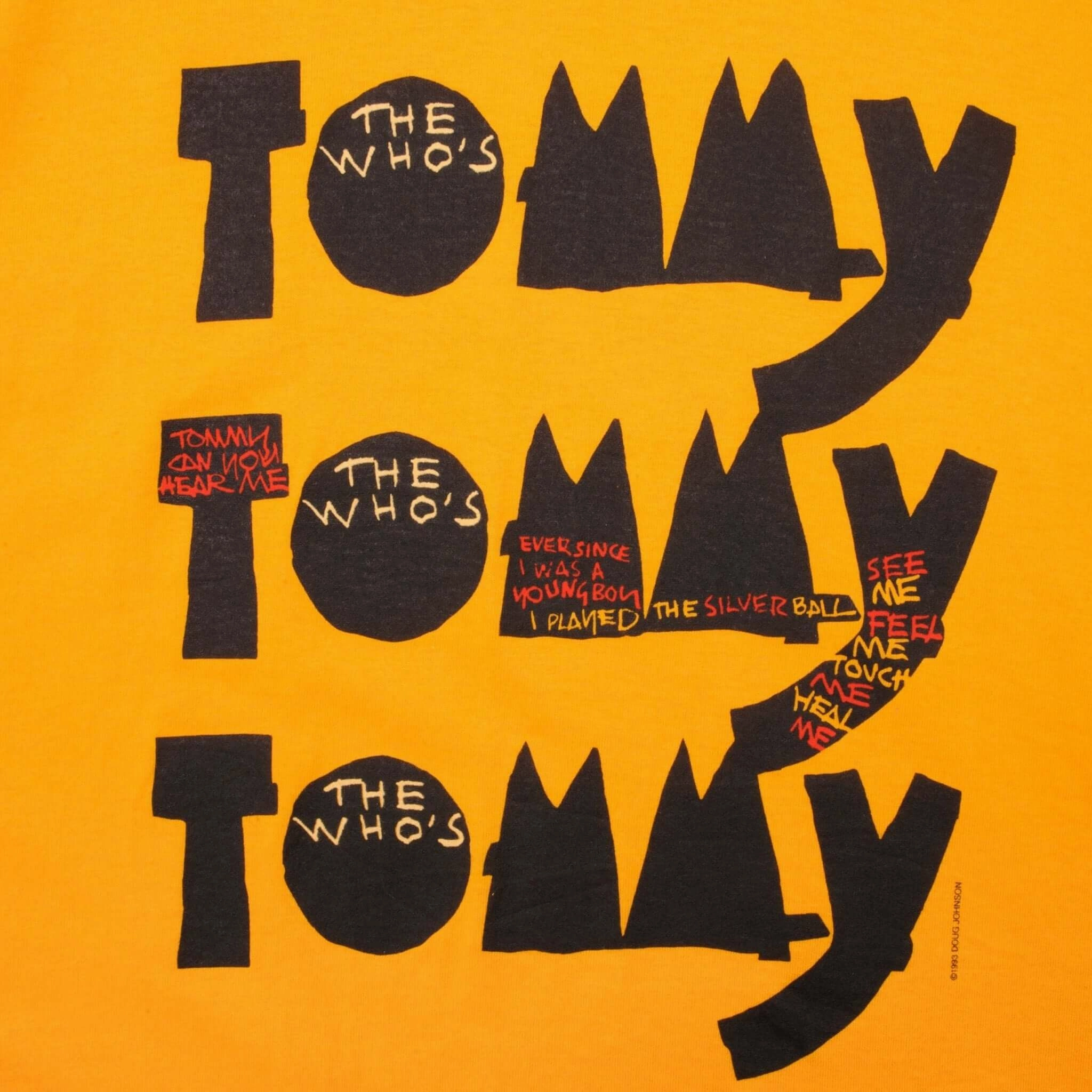 VINTAGE THE WHO TOMMY TEE SHIRT 1993 SIZE LARGE MADE IN USA