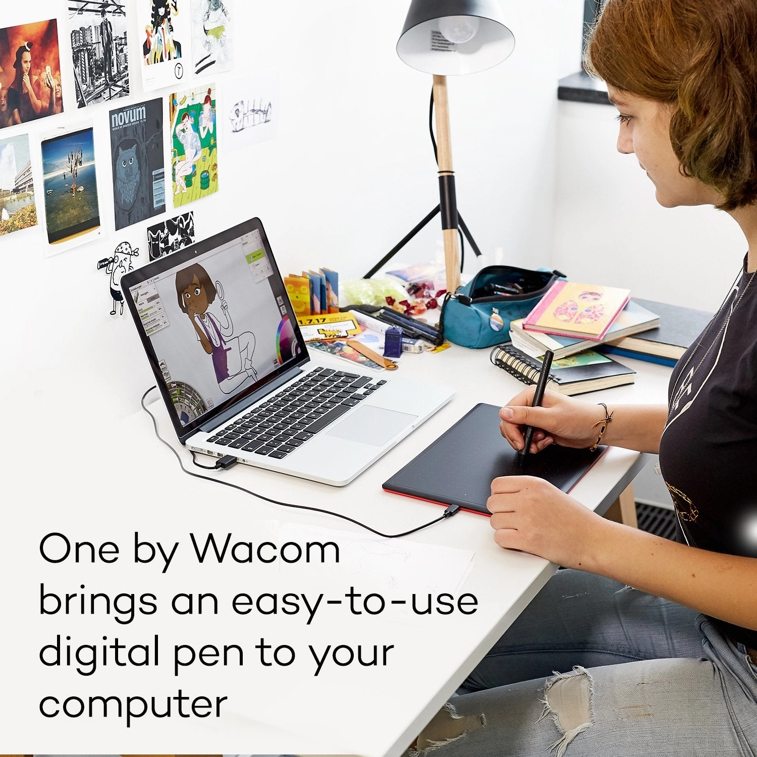 Wacom CTL472K1A Student Drawing Tablet for Windows PC, Mac and Certified Works With Chromebook