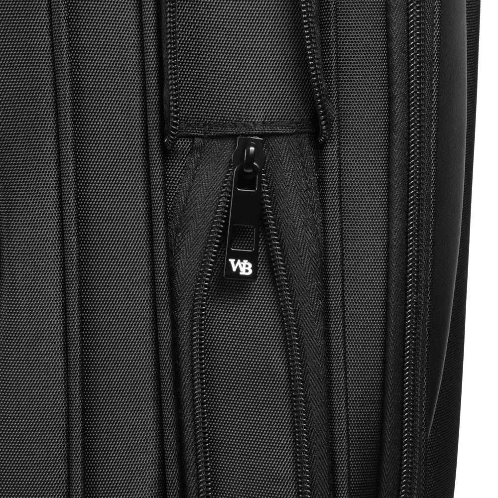 WallyBags Solutions 20 Expandable Spinner Carry-On with Padded Electronics Pockets