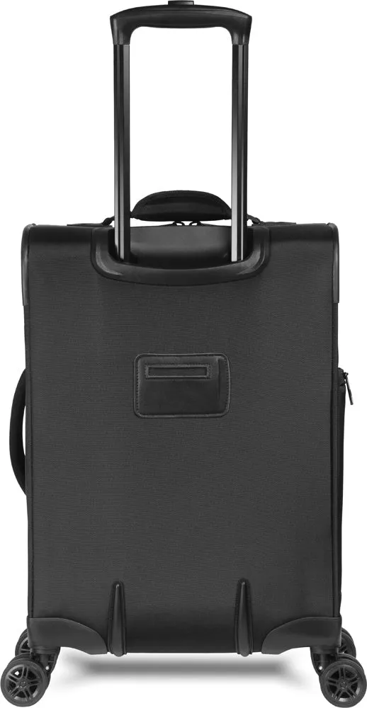 WallyBags Solutions 20 Expandable Spinner Carry-On with Padded Electronics Pockets