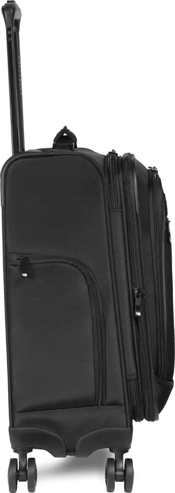 WallyBags Solutions 20 Expandable Spinner Carry-On with Padded Electronics Pockets